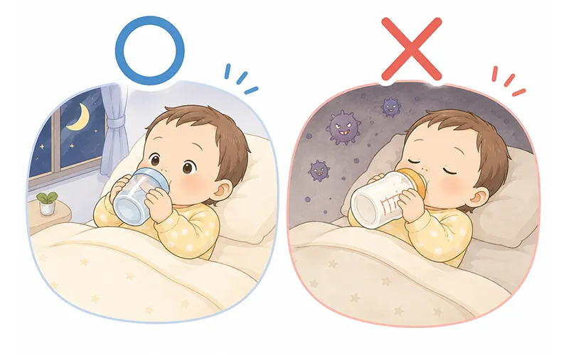 赤ちゃん用トレーニングコップやハブラシ、歯磨きジェルなどのケアアイテムのイメージ